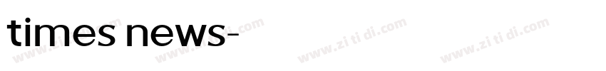 times news字体转换